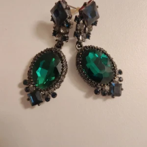 Earrings - Blue/green/ black earrings. Never used. Come with a pouch.