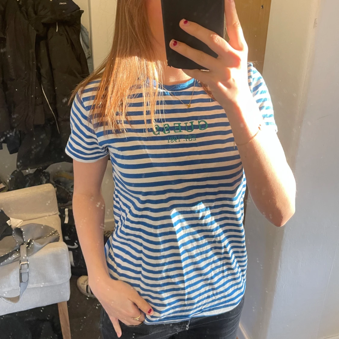 Randig t-shirt  - 90