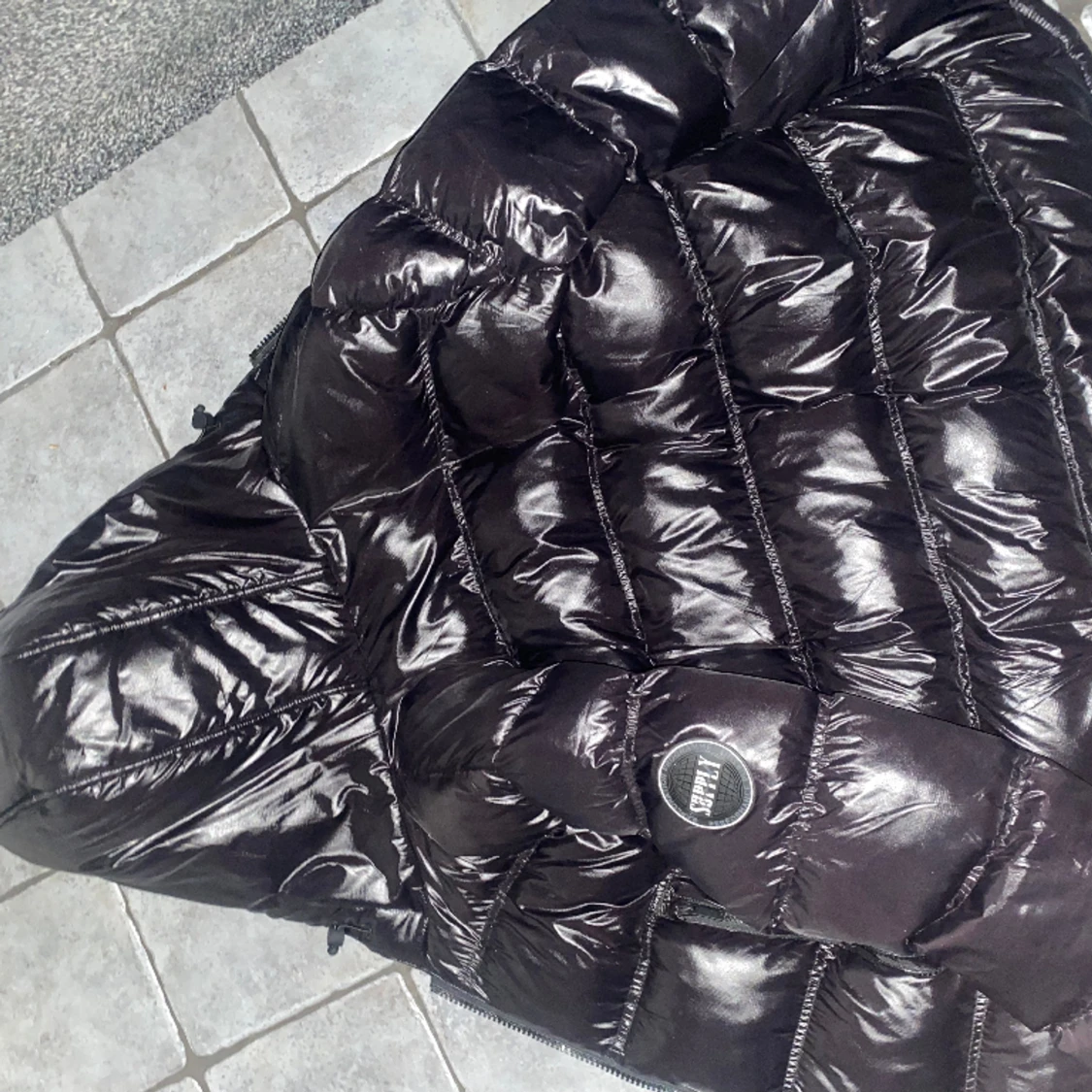 Shiny puffer jacket - 90