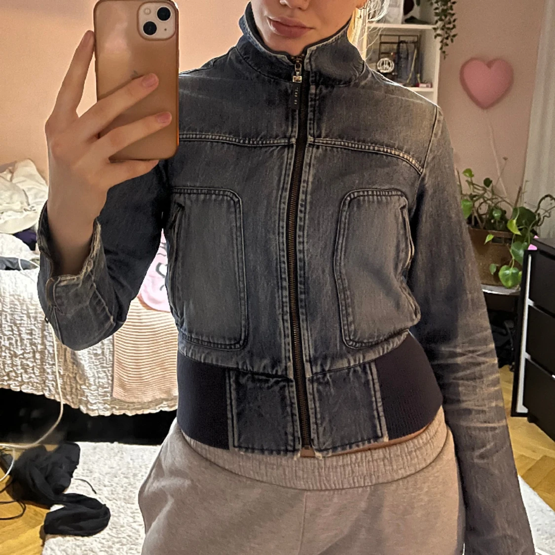 Jeansjacka bikbok  - 90