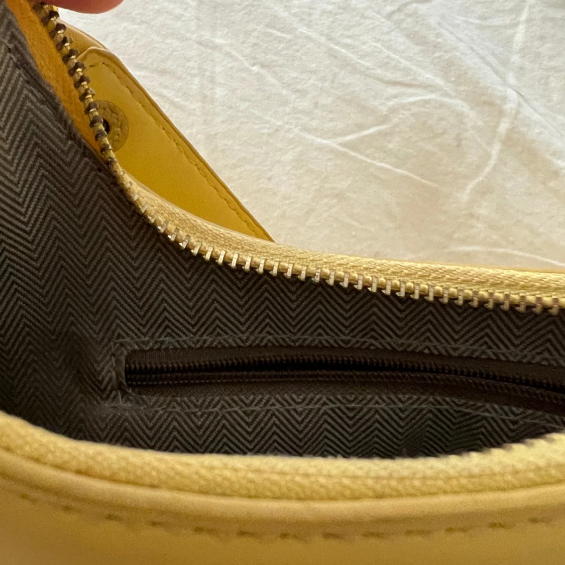 Yellow clutch bag bought in Paris  - 91