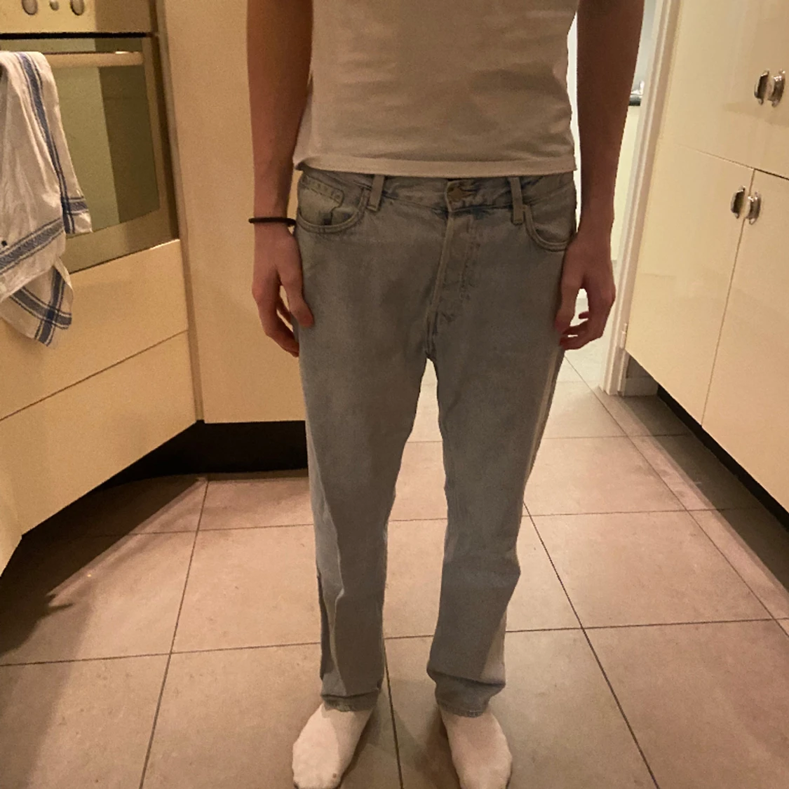 Ljusblå weekday jeans - 90