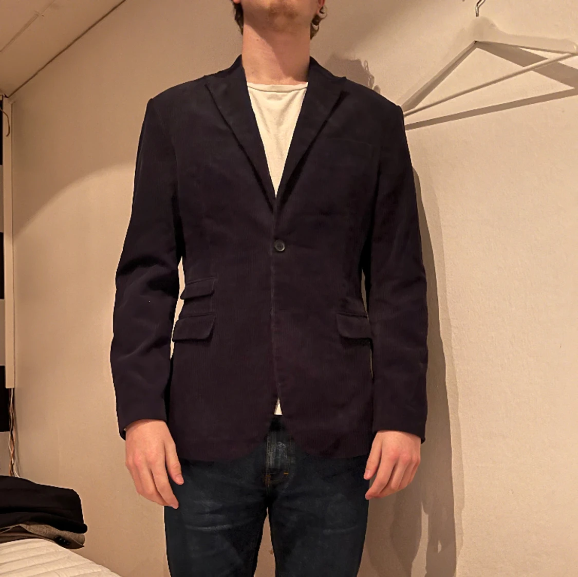 Marinblå kavaj - 90