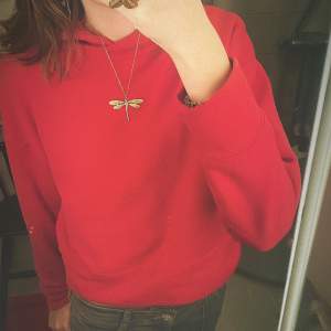 Skit snygg röd hoodie som aldrig kommer till andvändning tycker inte att röd är min färg. Legat i min garderob jätte länge och lappen är avklipp så vet tyvärr inte vart det är ifrån💓 pris kan diskuteras! Skriv innan du köper🥰