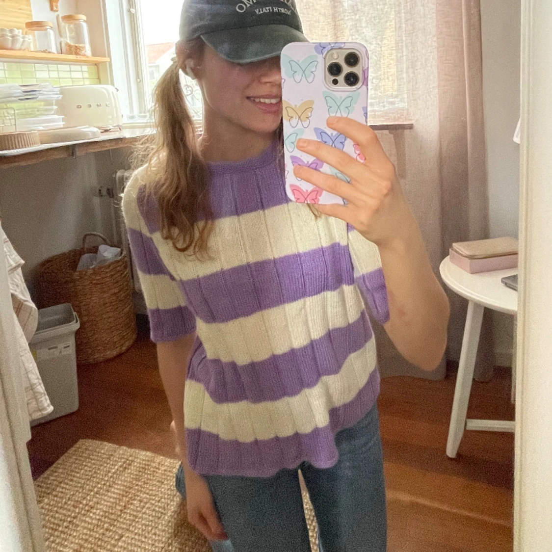 Stickad t-shirt - 90