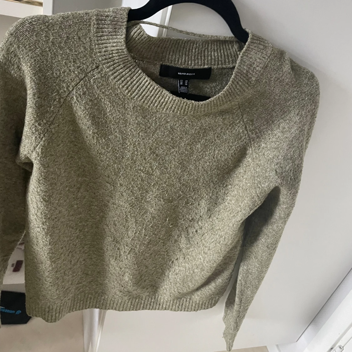 Grön stickad tröja