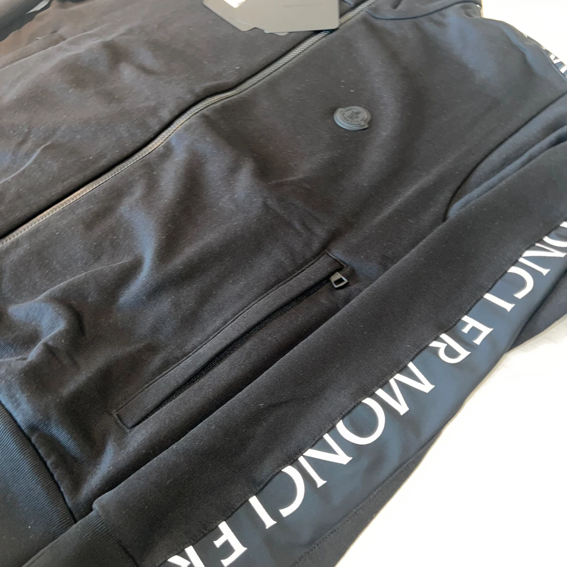 Black full zip Moncler cardigan  - 91