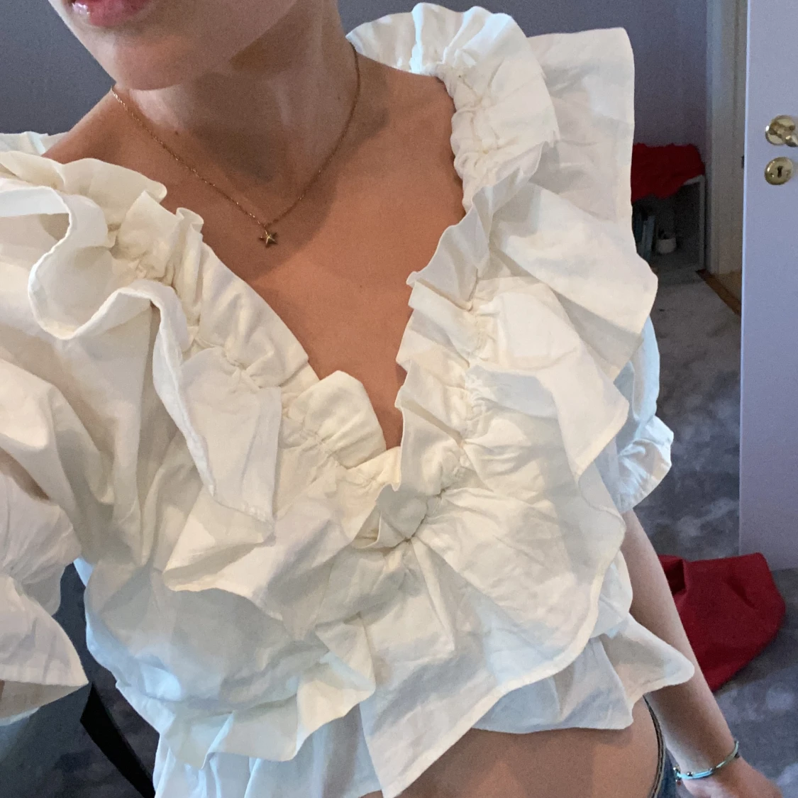 Somrig vit blus  - 90