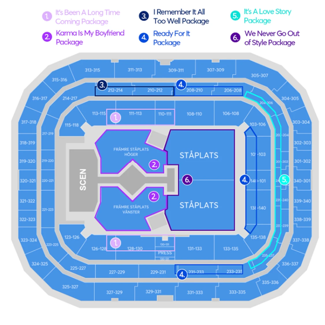 VIP2 Taylor Swift Biljett - 90