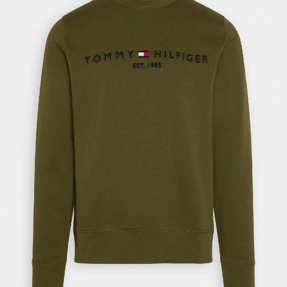 En grön Tommy Hilfiger tröja. Ganska ny är nästan oanvänt. Säljer då den inte passar. Skriv vid intresse 😄. Tröjor & Koftor.