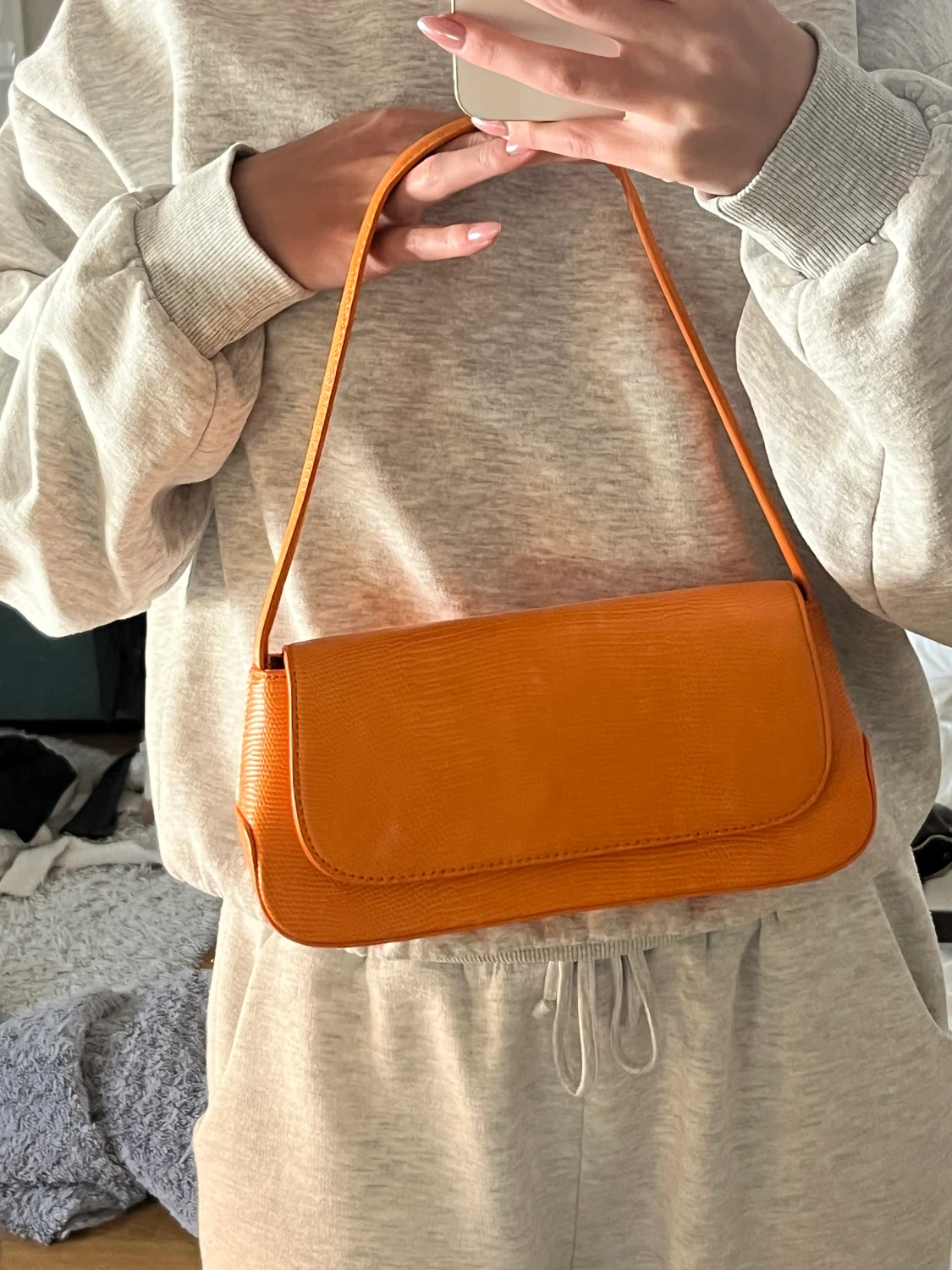 Orange handväska Nakd