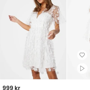 Studentklänning  - Klänningen är använd en gång på studenten. Från bubbleroom i storlek 34.