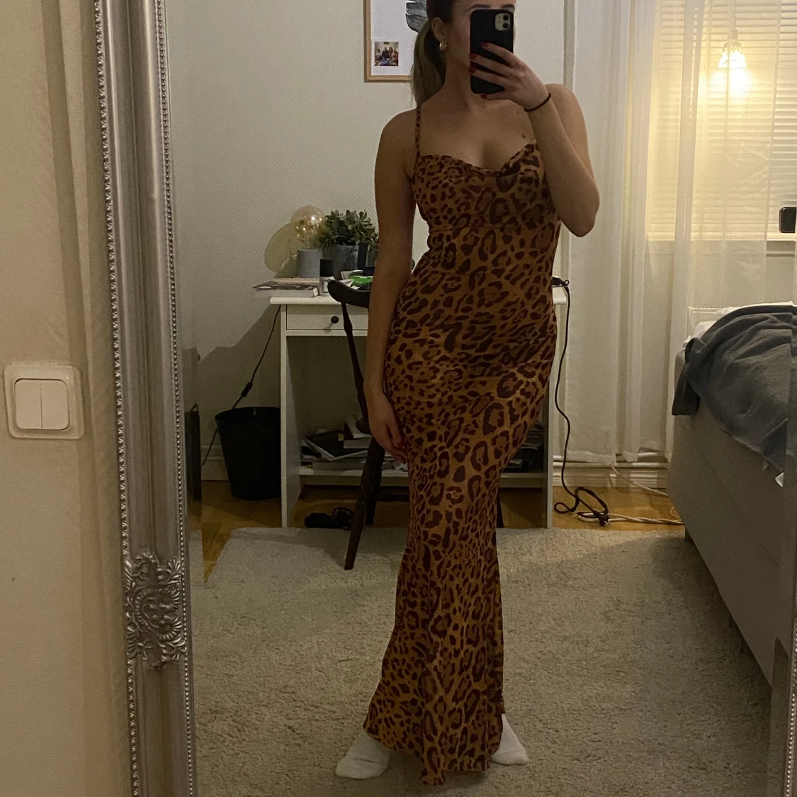Leopard klänning - 91