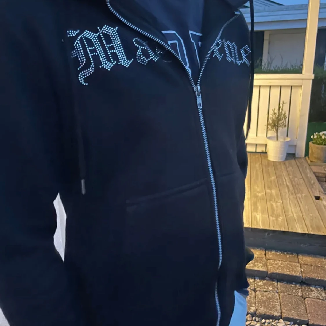 Rhinestone hoodie