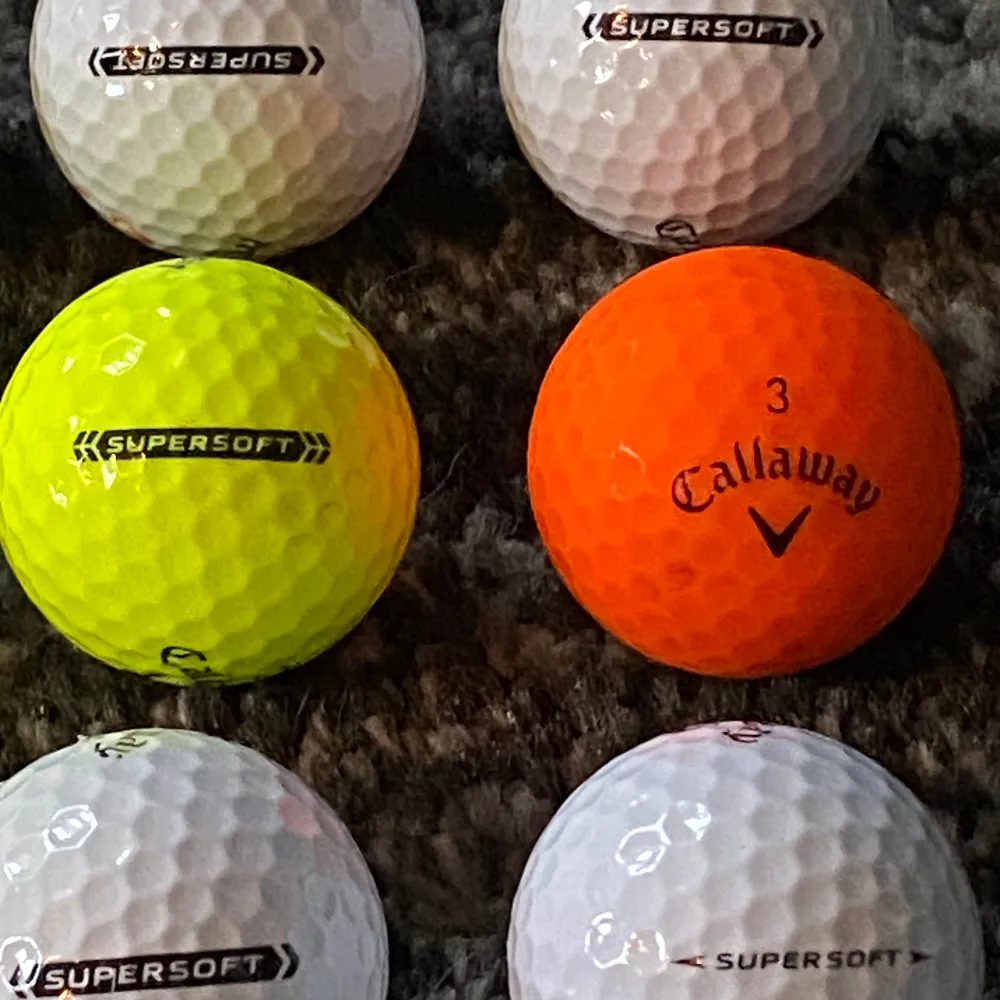 Callaway super soft 20 st bollar begagnade i mycket gott skick. A klass rakt igenom . Frakt 58kr eller hämtas i Sösdala . Muu.
