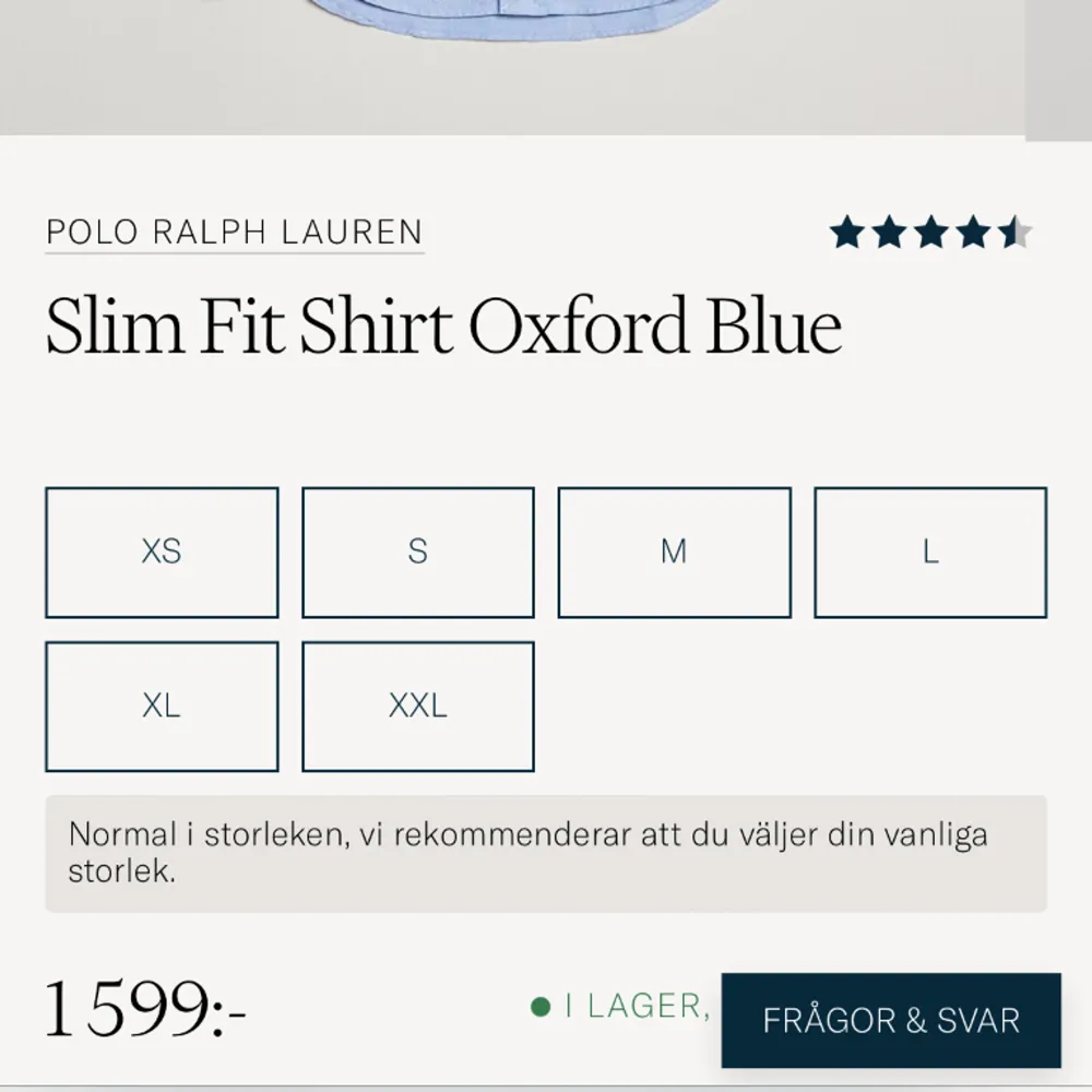 Använd två gånger men tycker den är gräns för liten så vill inte ha den längre. Inköpt på careofcarl för 1599kr . Skjortor.