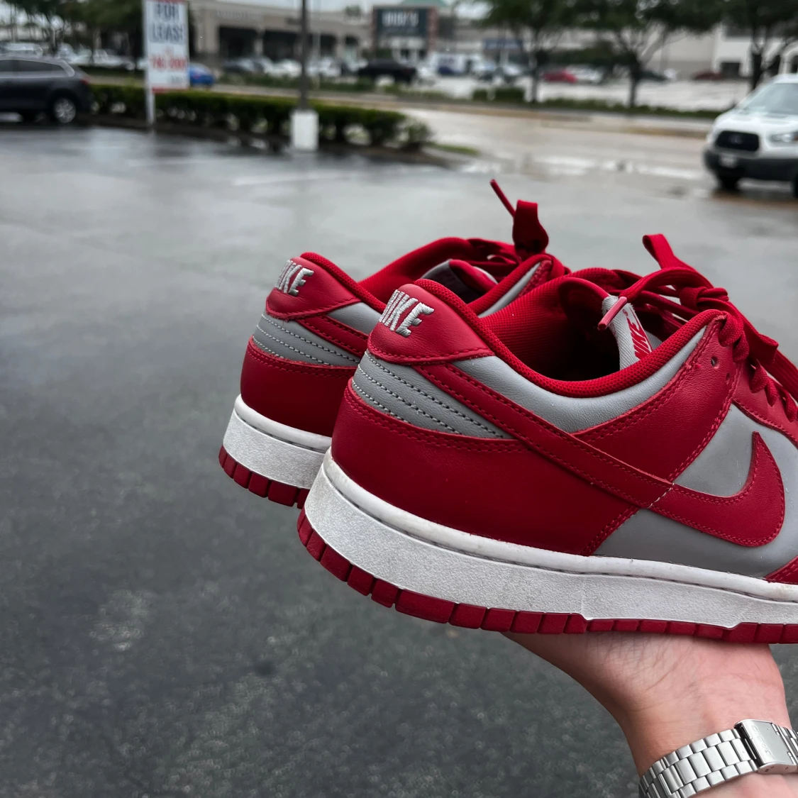 Red and grey Dunks - 90