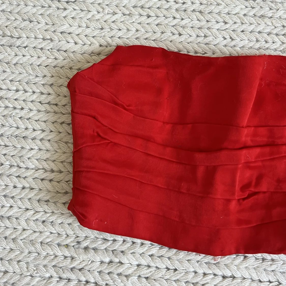 Röd korsett topp - 90