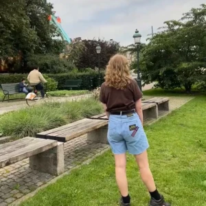 Vintage shorts - Såå coola jeansshorts med patches