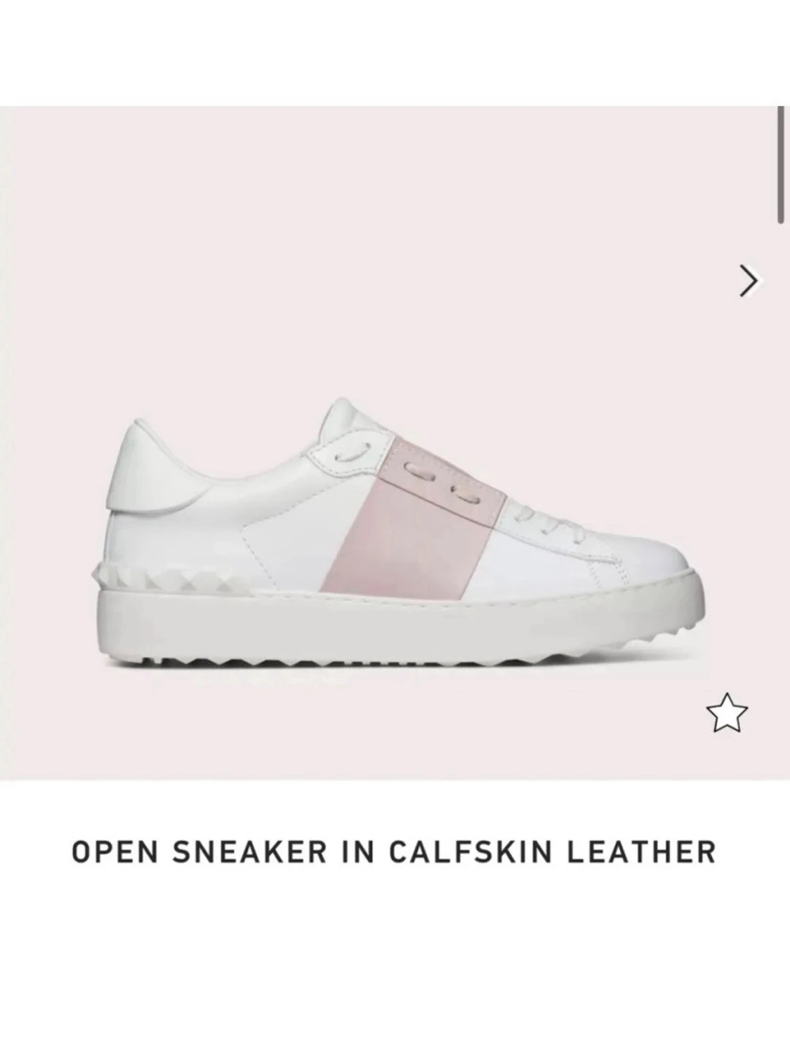 Vita sneakers med rosa band