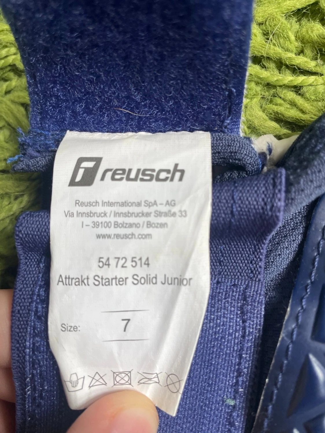 Målvaktshandskar från Reusch blå/gul - 2