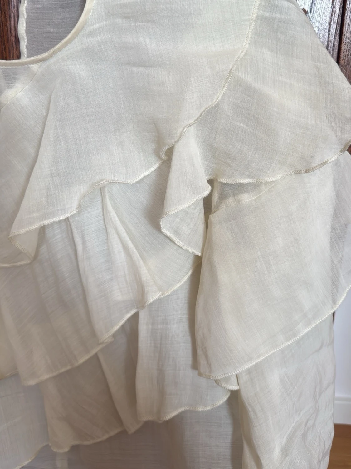 Vit volang blus - 1