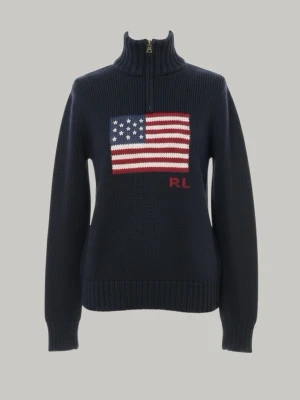 Ralph Lauren USA Half-Zip - 📏 Storlek: L 14–16 (sitter som S/XS) 🎨 Färg: Marinblå 🏷️ Märke: Ralph Lauren 👌 Skick: Mycket bra – inga defekter  📦 Skickas snabbt och välpackat! 💬 Skriv gärna vid frågor eller funderingar!