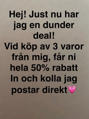 Bundle rabatt - 50% på tre köp från mig denna deal gäller tills 20 augusti 