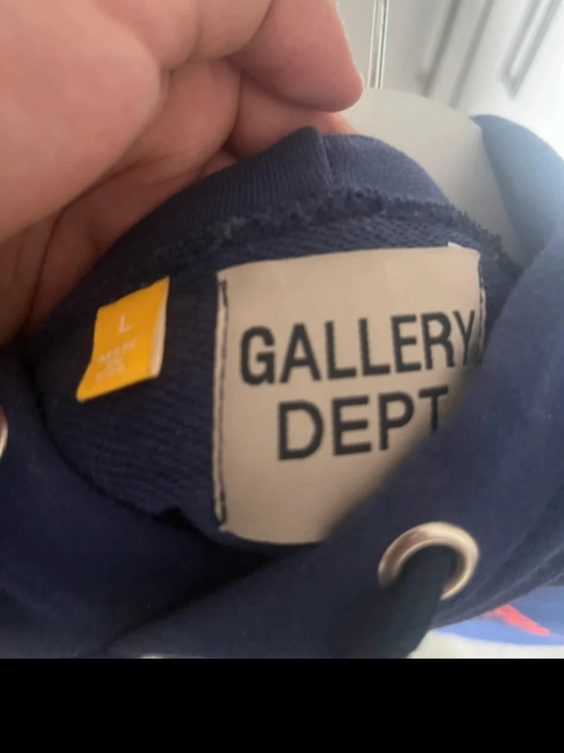 Mörkblå hoodie från Gallery Dept - 1