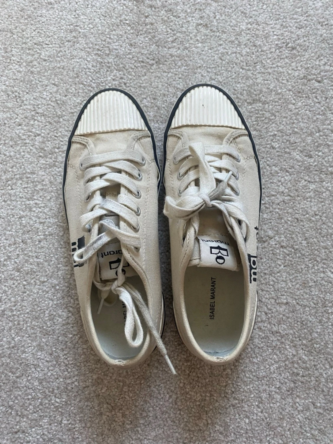 Beiga sneakers från Isabel Marant - 1