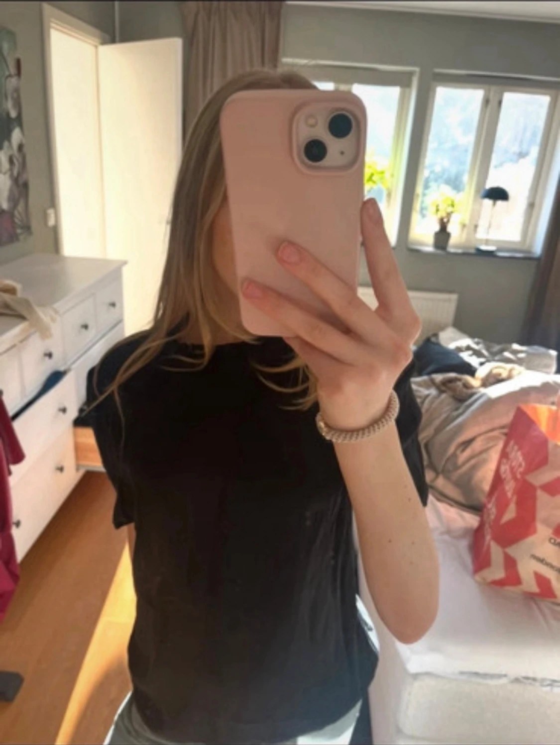 Svart blus/t-shirt