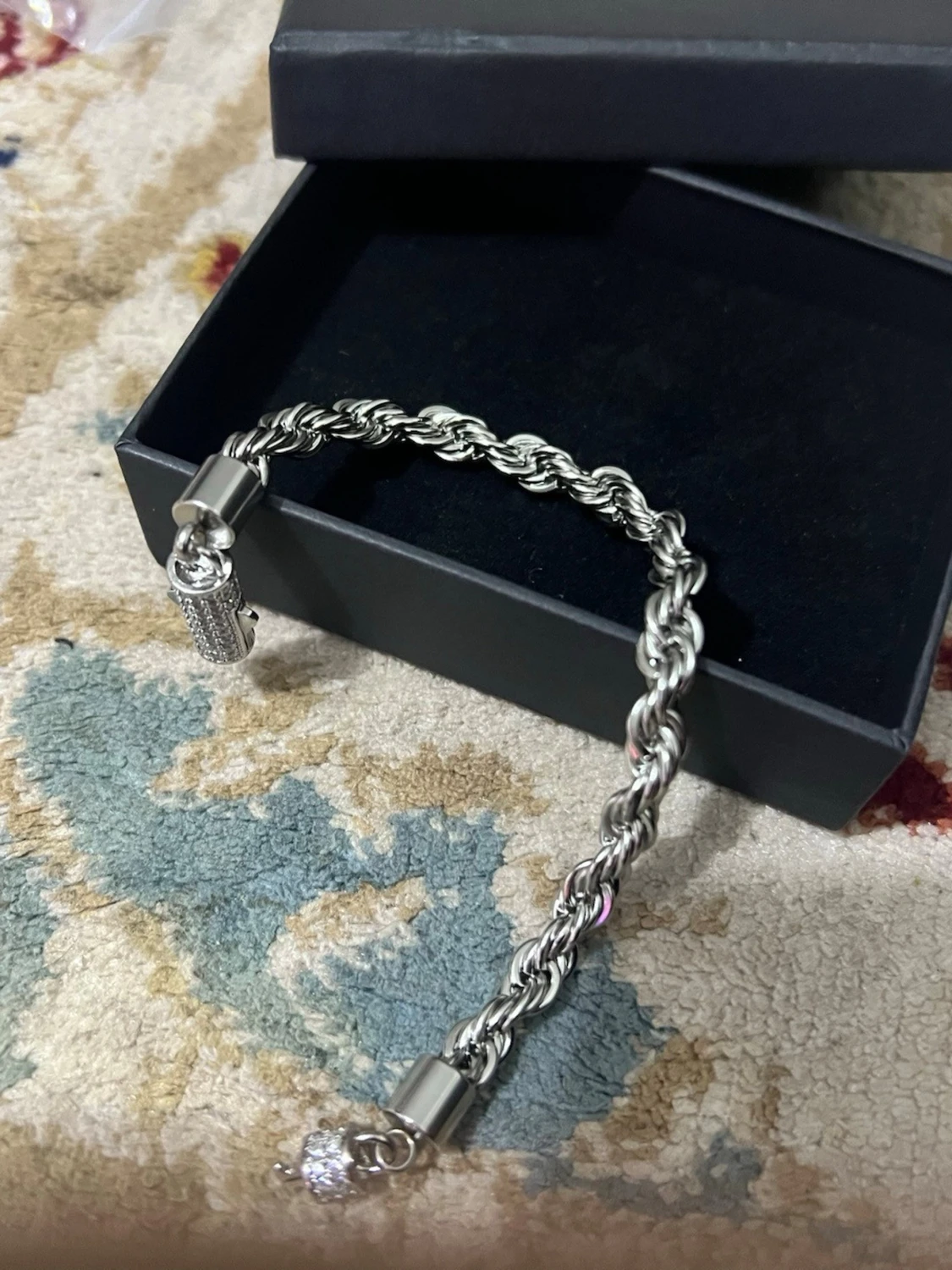 Rope silver Armbamd  - 2