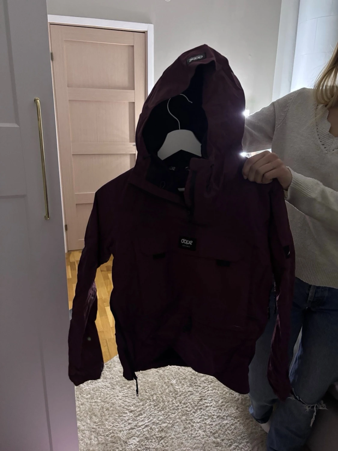 Vinröd vindjacka från Dope - 1