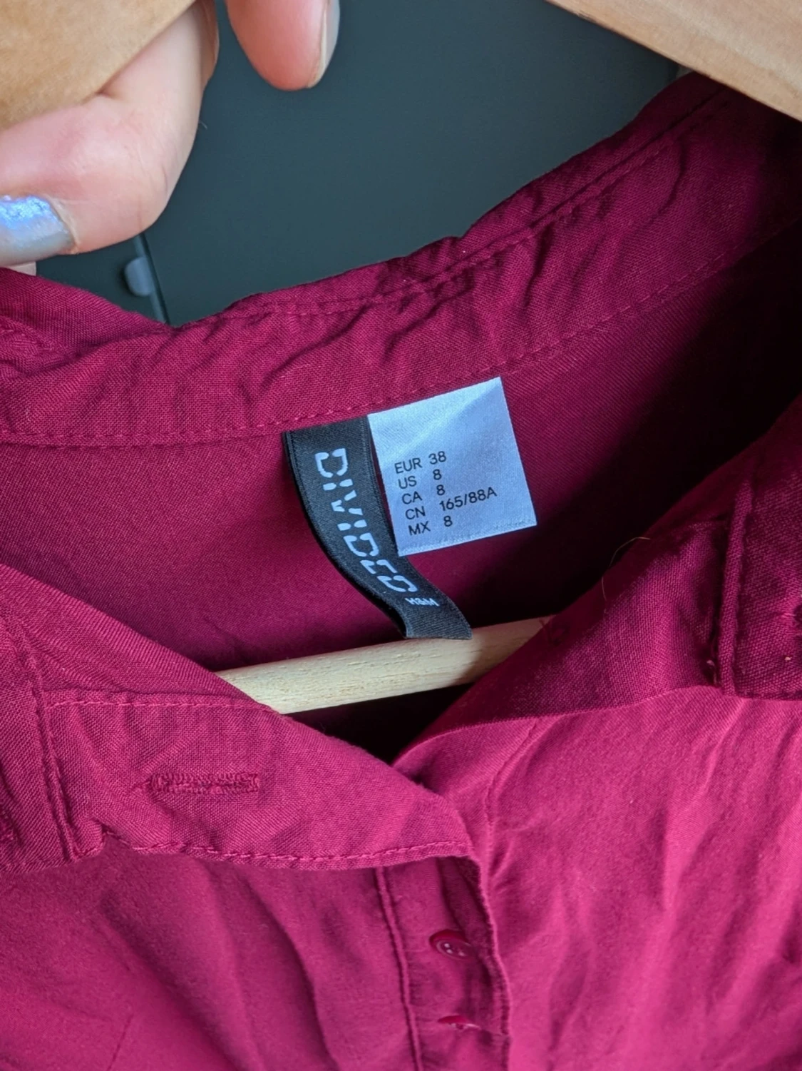 Mörkrosa ärmlös klänning med krage - 2