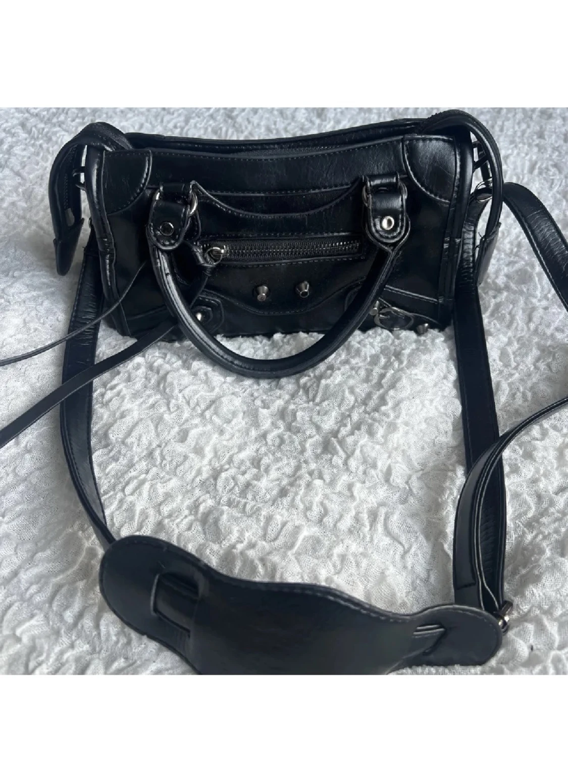 Svart  handväska i läder