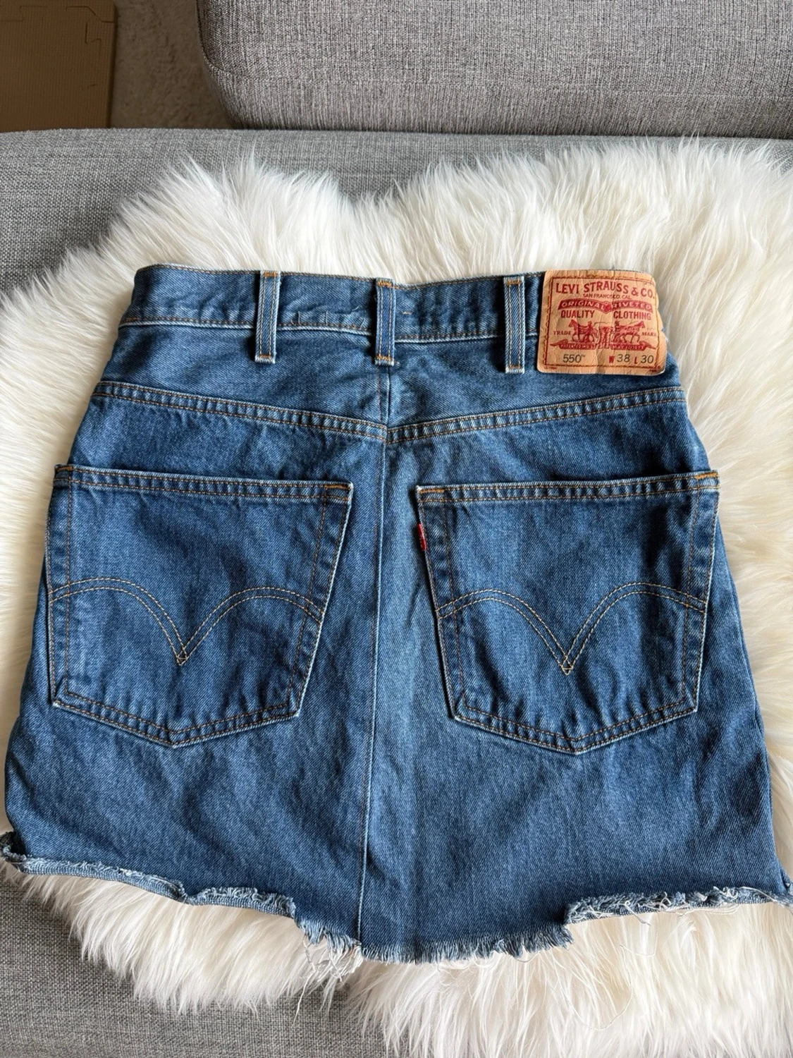 Blå jeanskjol från Levi's