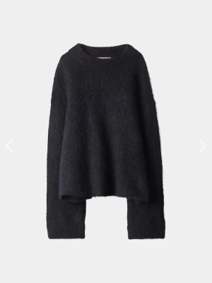 svart stickad tröja från lindex - tröja från lindex