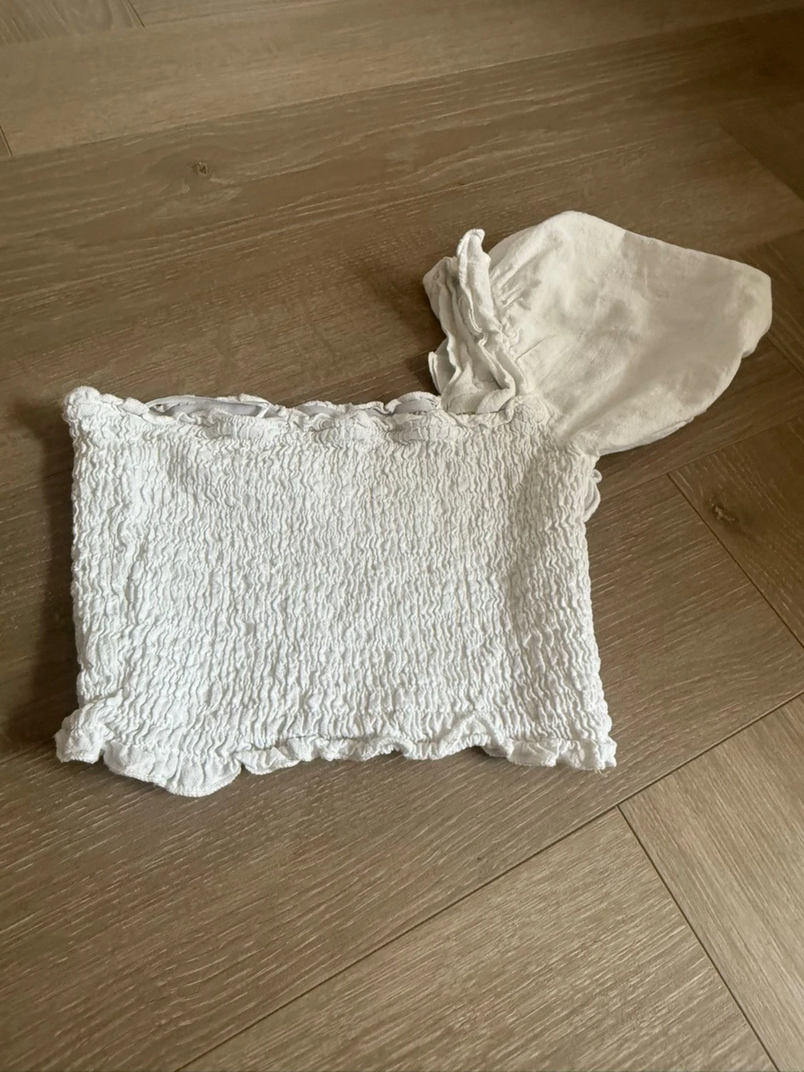 Vit oneshoulder tubtopp