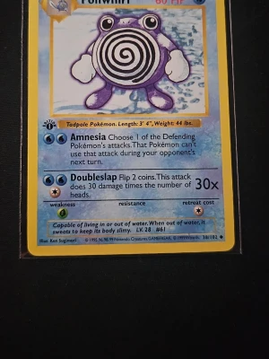 Poliwhirl #38 1st edition - Utmärkt Skick