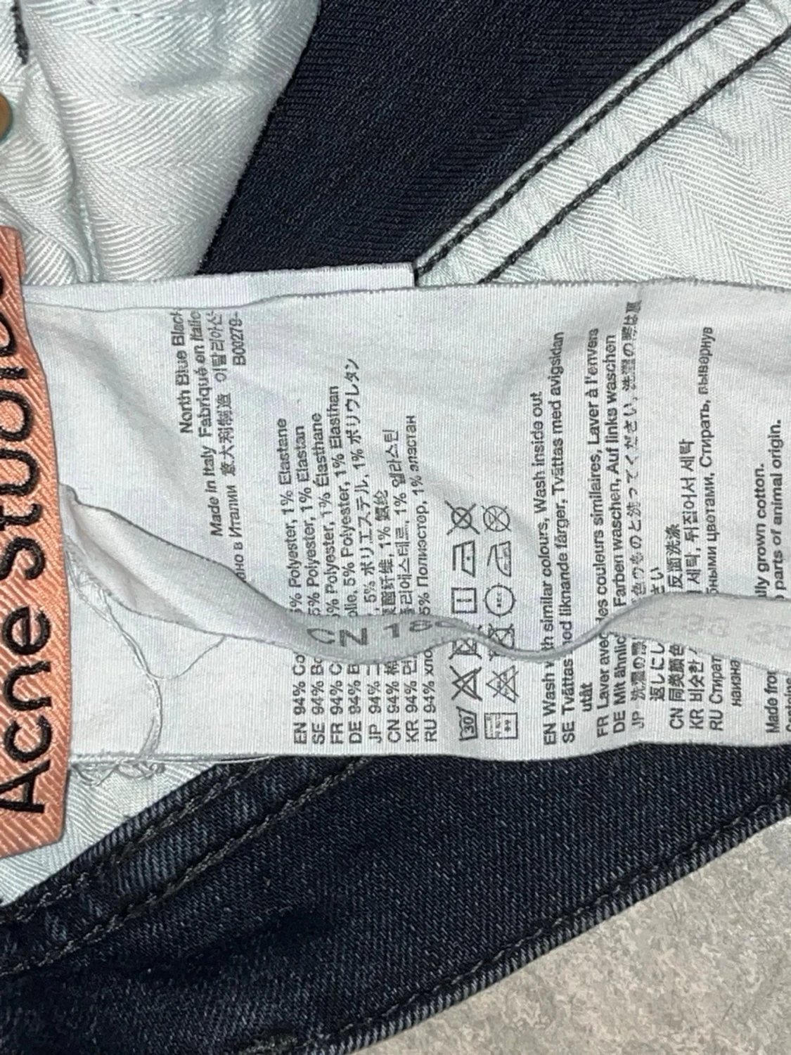 Svarta skinny jeans från Acne Studios - 1