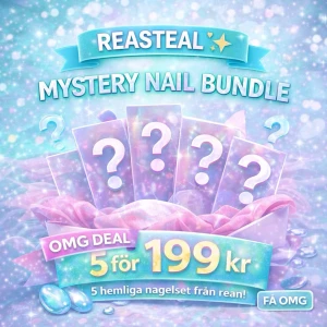 Mystery Nail Bundle pressons (XS) - 5 st press-on nagelset (XS) från min rea ✨ Mystery bundle – design väljs slumpmässigt  Perfekt om du vill testa flera set billigare 💅 Få sådana här erbjudanden – begränsat antal  • 5 för 199 kr • Handgjorda naglar • Från min rea-kollektion  💌 Tips: Lämna ett ❤️ på favoriter i min profil – kanske dyker de upp i ditt paket (specifika set kan ej garanteras) 