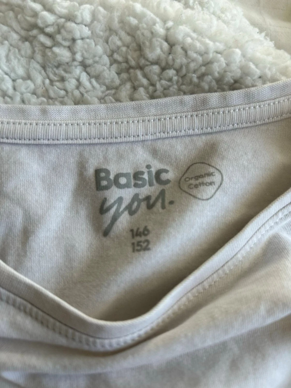 Vit långärmad basic topp - 3