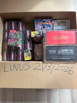Stort paket Pokémon TCG boosterboxar - Pm vid intresse!