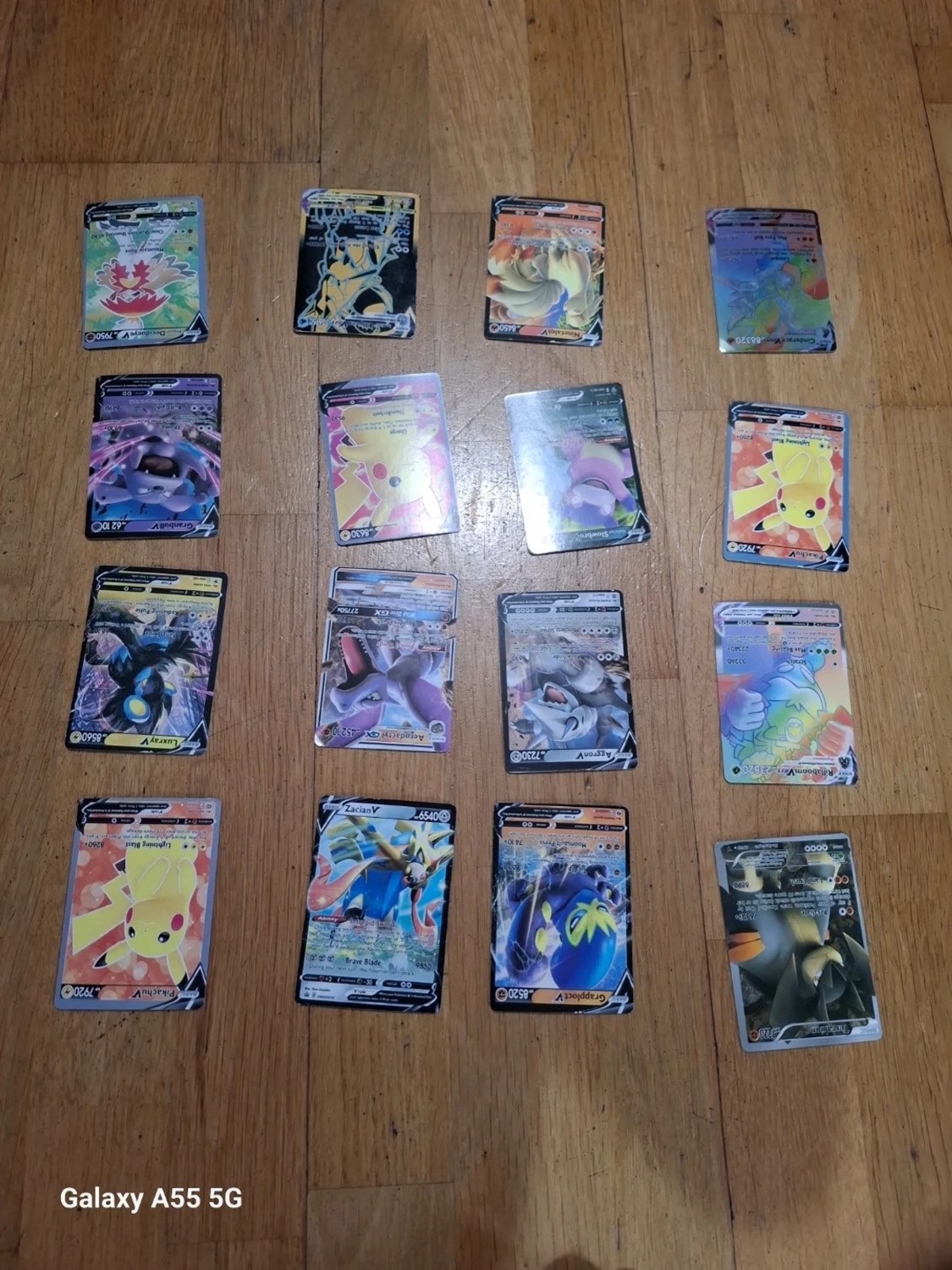 Samling Pokémonkort GX och V