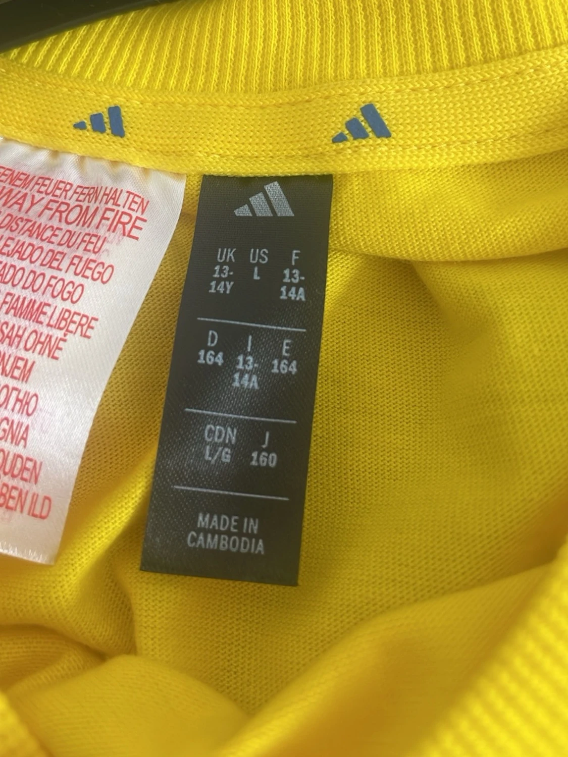 Svensk landslagströja Adidas gul - 1