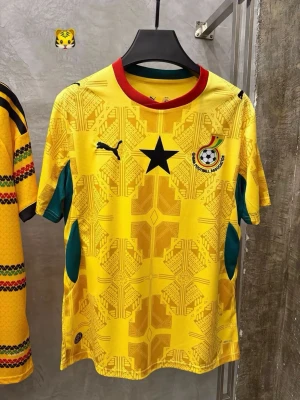 Selling a Ghana jersey  - I am selling this beautiful Ghana jersey in colour yellew. Jersey is brand new and comes with tag. I have it in all sizes.  It is for both men and women 