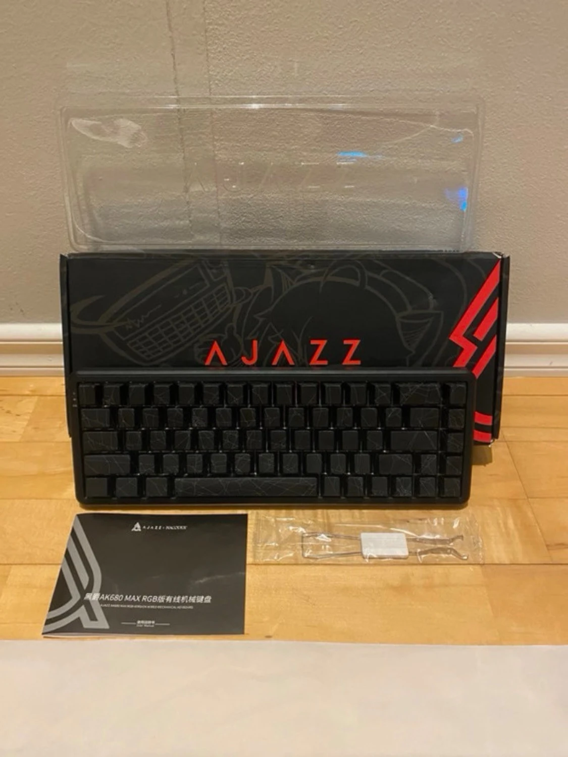 Ajazz svart mekaniskt tangentbord