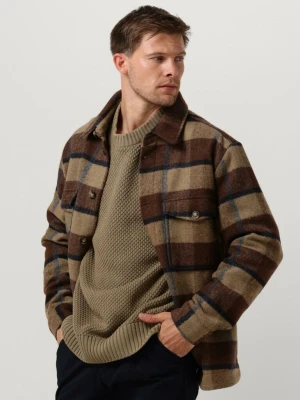 Brun och beige rutmönstrad overshirt - Overshirt i brunt och beige rutmönster med blå detaljer från Selected homme. Klassisk krage, knäppning framtill och bröstficka med knapp. Materialet är en ullblandning, perfekt för lager-på-lager. Passar dig som gillar en avslappnad och trendig look. Helt ny med lapp. Nypris 1400kr