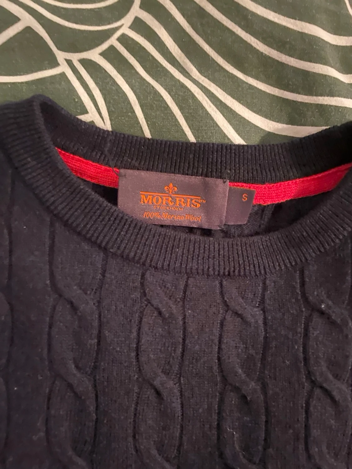 Svart kabelstickad tröja Morris - 2