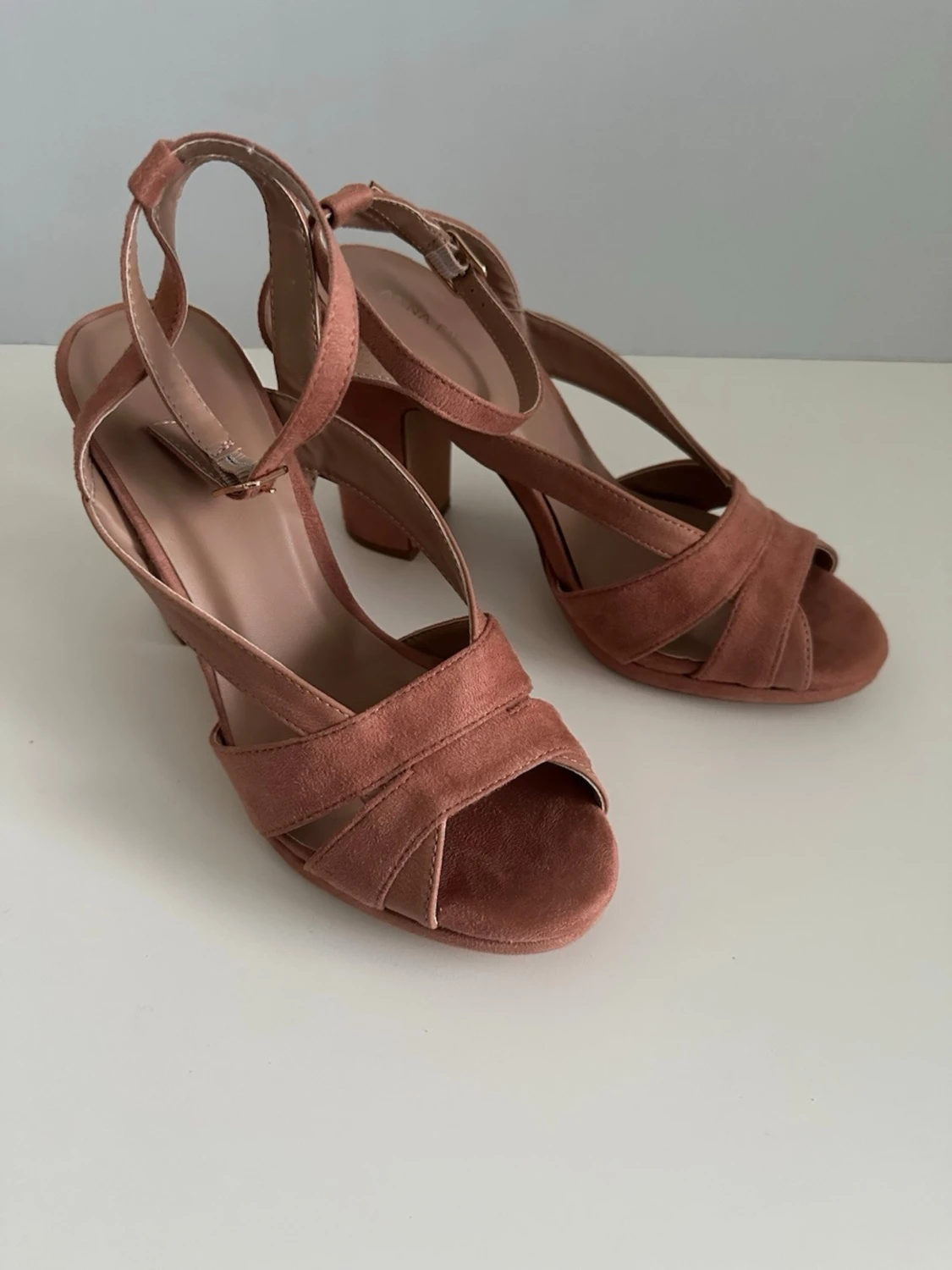 Puderrosa Anna Field sandaler, 40 - 4